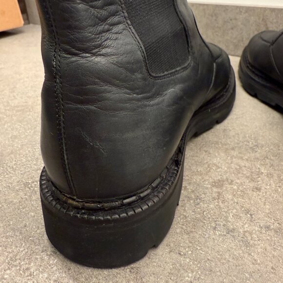 Cole Haan 8 Chelsea Black Leather Fall Boots Pull On Waterproof Rain Booties - Picture 14 of 16